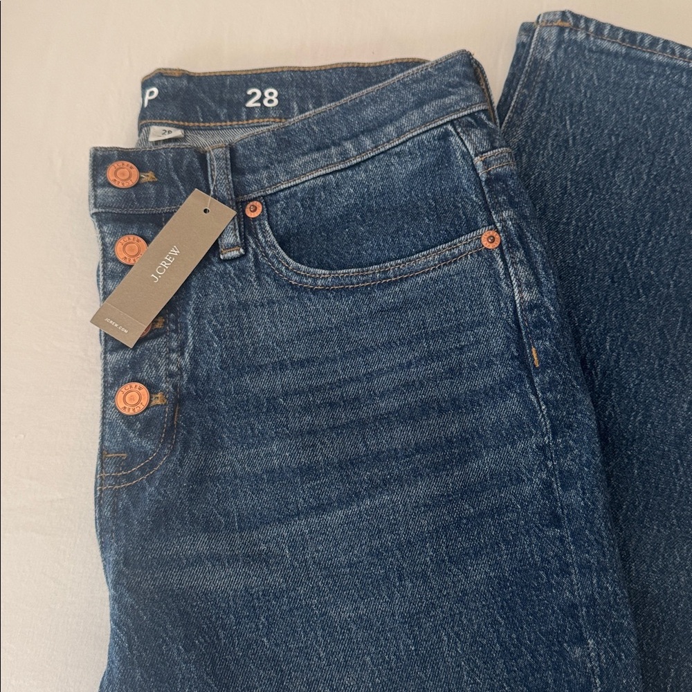 J. CREW Dark Blue Denim Pants. NWT